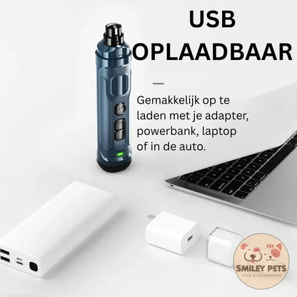 Elektrische Nagelslijper voor Huisdieren! Donkerblauw