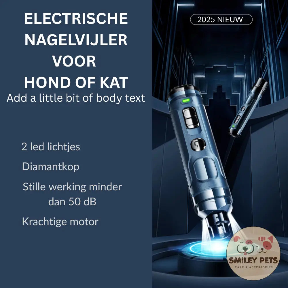 Elektrische Nagelslijper voor Huisdieren! Donkerblauw