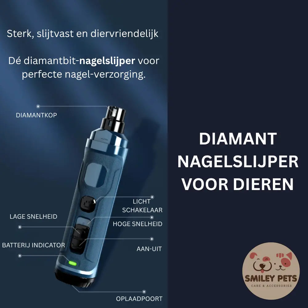 Elektrische Nagelslijper voor Huisdieren! Donkerblauw